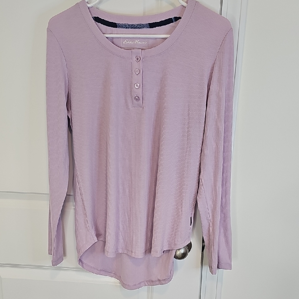 Eddie‎ Bauer Lavender Long Sleeve Top